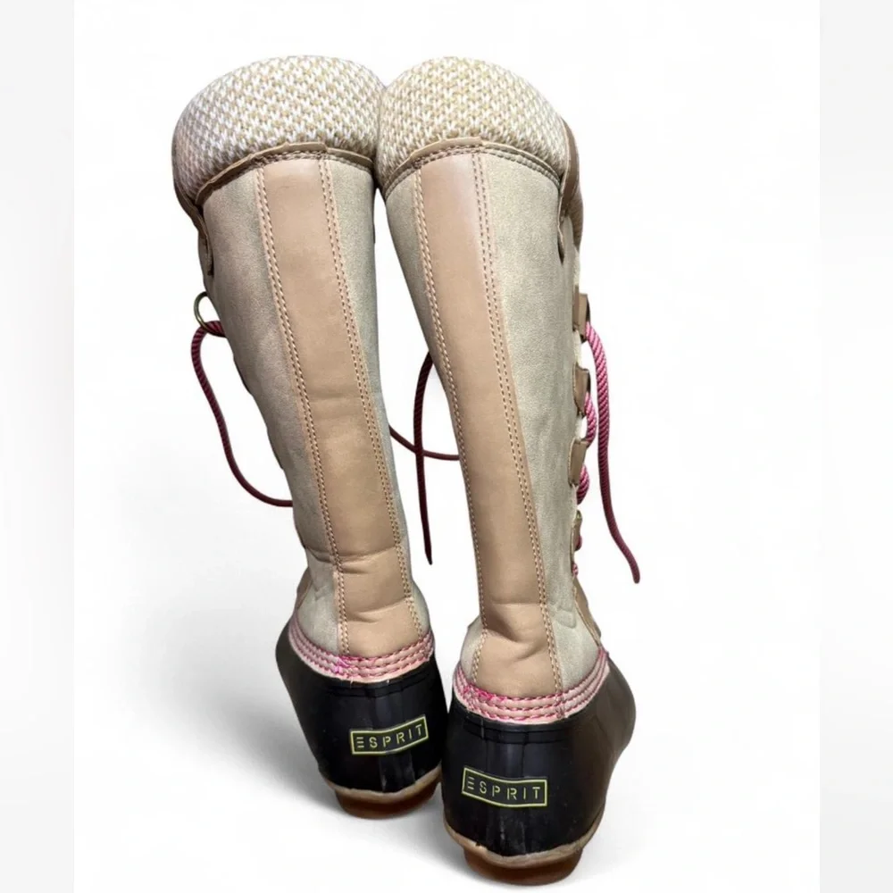 Stylish Women's Boots with Pink Laces‎